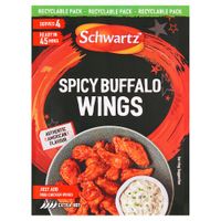 schwartz spicy buffalo wings sachet