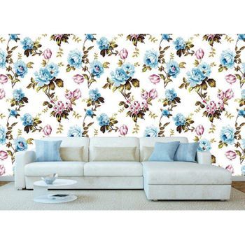 Fotomural Vinilo Tulipanes Franceses Azul 400 X 300 Cm