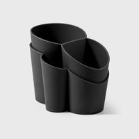 escurridor de cubiertos de polipropileno negro