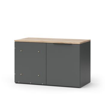 Aparador Wido 80 X 50 Cm Cómoda Esquinera Con Puerta Vicco