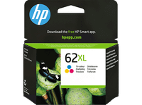 cartucho de tinta - hp 62xl tricolor c2p07ae instant ink cian amarillo magenta
