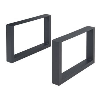 Set De 2 Patas De Mesa Makers 40x64 Cm - Negro [en.casa]