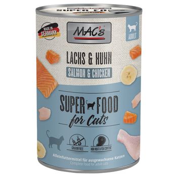 MAC's Cat 6 x 400 g - Salmón y pollo