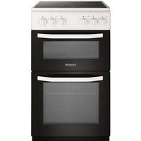hotpoint hd5v92kcw 50 cm electric ceramic cooker - white white