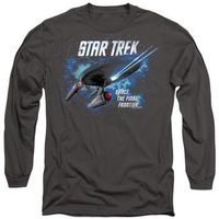 star trek camiseta manga larga the final frontier para mujer