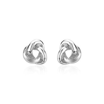 Pendientes de plata 925 nudo para mujer