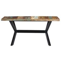 mesa de comedor  mesa de cocina de madera maciza reciclada 140x70x75 cm