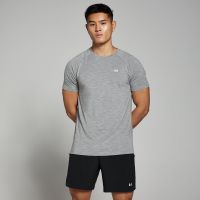 camiseta de manga corta performance para hombre de mp - cromo jaspeado - xs