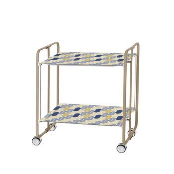 Carrito Auxiliar Plegable Bauhaus Arena Con Ruedas – 2 Niveles Y 4 Posiciones,,85