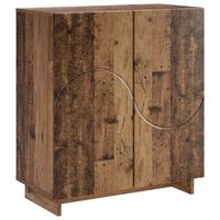 aparador madera envejecida 67 x 345 x 75 cm vidaxl
