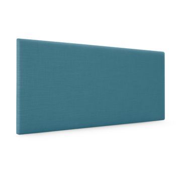 Cabecero De Lino Natural Liso 90x50cm Camas 80/90 - Turquesa