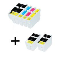 compatible multipack epson workforce wf-3620 printer ink cartridges 6 pack -c13t27114010
