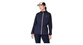 Chaqueta cortavientos asics road packable azul para mujer
