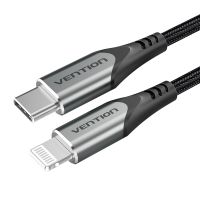 vention cable usb-c 20 a lightning machomacho 27w 1m gris