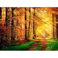 fotomural vinilo bosque otono 350 x 250 cm