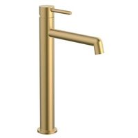 kibath grifo de lavabo alto monomando oso acabado oro cepillado fabricado en laton