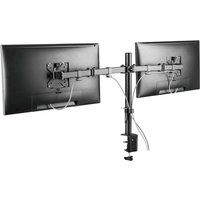 proper p-dmbldt07b-1 dual arm full motion 19-32 monitor desk mount