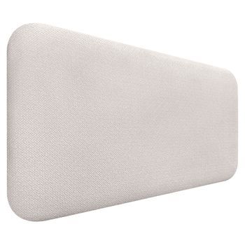 Dhome Cabecero Tapizado Liso Redondeado Tejido Luxury Para Pared Acústicos Cabeceros Absorbentes Cabezal Cama Dormitorio (silver Nacar, 105cm)