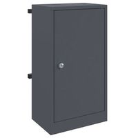 buzon con almacenamiento antracita 30 x 20 x 55 cm acero vidaxl