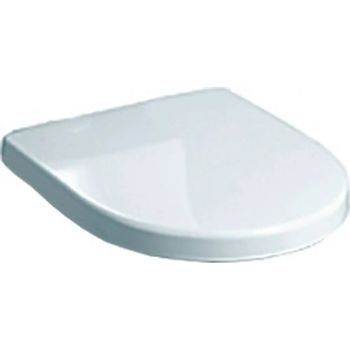 Asiento De Inodoro Geberit Renova Con Tapa, Fijación Inferior, Con Bisagras De Acero Inoxidable, Blanco, 573070000