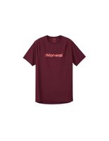 camiseta de trail nnormal race t-shirt 02 burgundy hombre