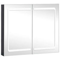 mueble de bano  armario de bano con espejo led 80x122x68 cm