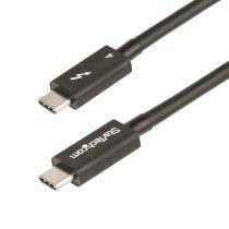 StarTech.com Cable de 1m Thunderbolt 4 - 40Gbps - PD 100W - VÃdeo 4K/8K - Cable Thunderbolt 4 con CertificaciÃ³n Intel - Compatible con USB4/Thunderbolt 3/USB 3.2/USB Tipo C/DisplayPort