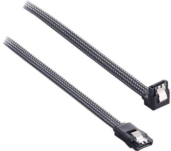 ModMesh 60 cm Right Angle SATA 3 Cable - Carbon Grey, Grey