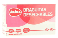 dnins braguitas deshechables post-parto papel talla sm 4 uds