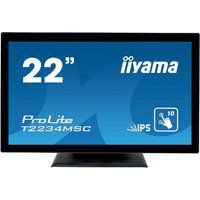 iiyama prolite t2234msc-b6x full hd 22r ips lcd touchscreen monitor - black black