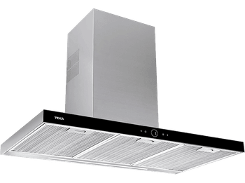 Campana decorativa - Teka DLH 986 T, 3 Velocidades + intensiva, 701 m3/h, Programable, 90cm, Inox