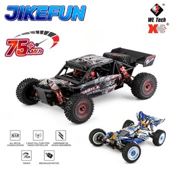 WLtoys 124016 124017 Coche RC de Alta Velocidad 75km/h, Camioneta Eléctrica 4x4 Todoterreno con Control Remoto, Vehículo de Carreras para Derrapes y Escalada, Juguetes