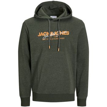 Jack & Jones Jersey 12266287 JJALVIS SWEAT HOOD UB KOMBU GREEN MELANGE para hombre