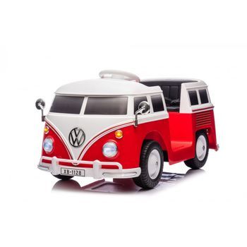 Furgoneta Volkswagen 12v Rojo - Coche Eléctrico Infantil Para Niños Batería 12v Con Mando Control Remoto