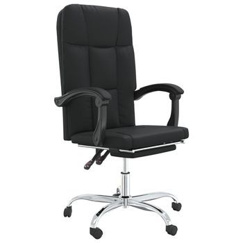 Silla De Masaje | Silla De Gaming Reclinable Cuero Sintético Negro