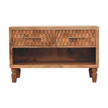 Zapatero De Madera Maciza, Mueble Artesanal Arno Golden Teak