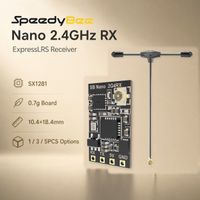 receptor speedybee nano 24ghz elrs sx1281 100mw 5v 104x184mm con antena t para piezas de drones de carreras fpv 1pc 3pcs 5pcs