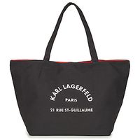 karl lagerfeld bolsa krsg canvas shopper para mujer