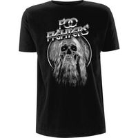 foo fighters camiseta manga larga bearded skull para mujer