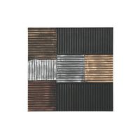 decoracion pared mdf 91x3x91 moderno 3d negro