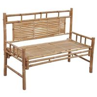 banco de jardin  silla de jardin con cojin bambu 120 cm