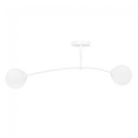plafon de techo mobis blanco 2 luces