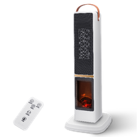 taylor swoden dana - calentador electrico ptc de 2000w para uso en interiores con chimenea oscilacion de 70 temporizador de 12 horas 3 modos control remoto rapido calentador de torre ceramico
