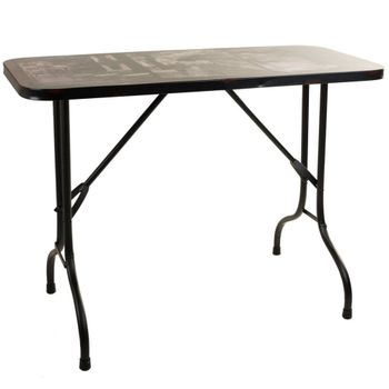 Mesa rectangular de metal negra 100x47x75