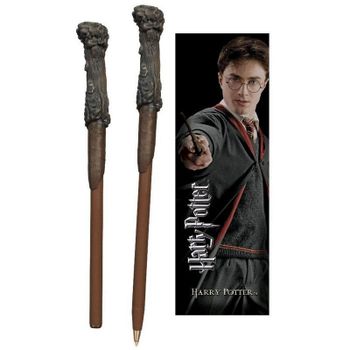 Noble Collection Bolígrafo/Varita + Marcapáginas Harry Potter