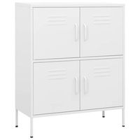 armario de almacenamiento acero blanco 80x35x1015 cm vidaxl