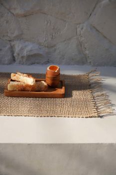 Bandeja de servir de madera de teca en marrón 20x11x2 cm