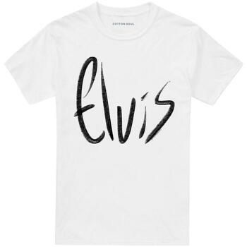 Elvis Presley Camiseta Sketchy Name para mujer
