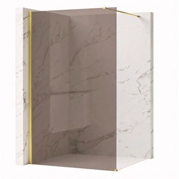Pared De La Ducha Rea Flexi Brown Gold 80