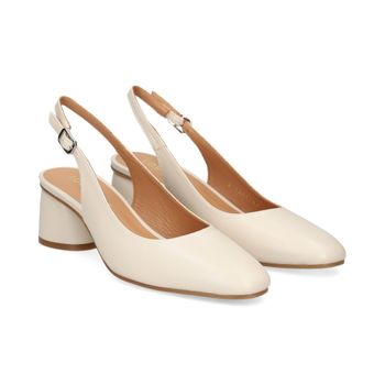 Lodi Zapatos De Tacón Bajo Mujer - Blanco Talla 40
